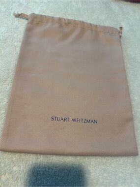 Stuart Weitzman Blush Pink Drawstring Dust Bag